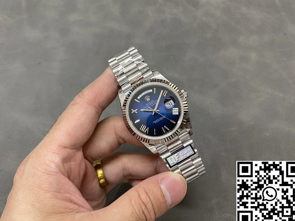 Dial Day 228239-0076 QF Steel Rolex Deep Factory Tungsten Blue v5 Date 0319